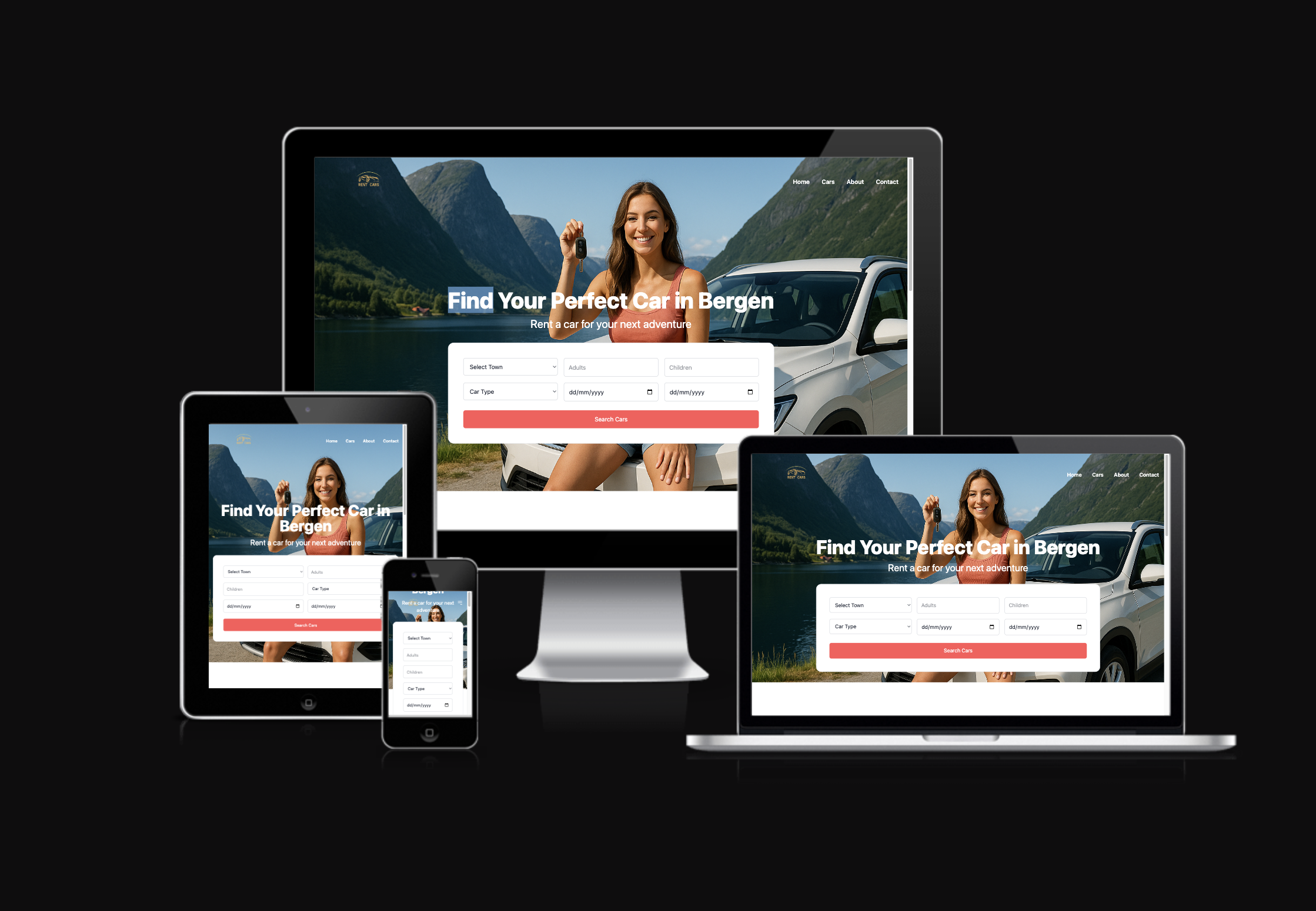 Rent Cars Website