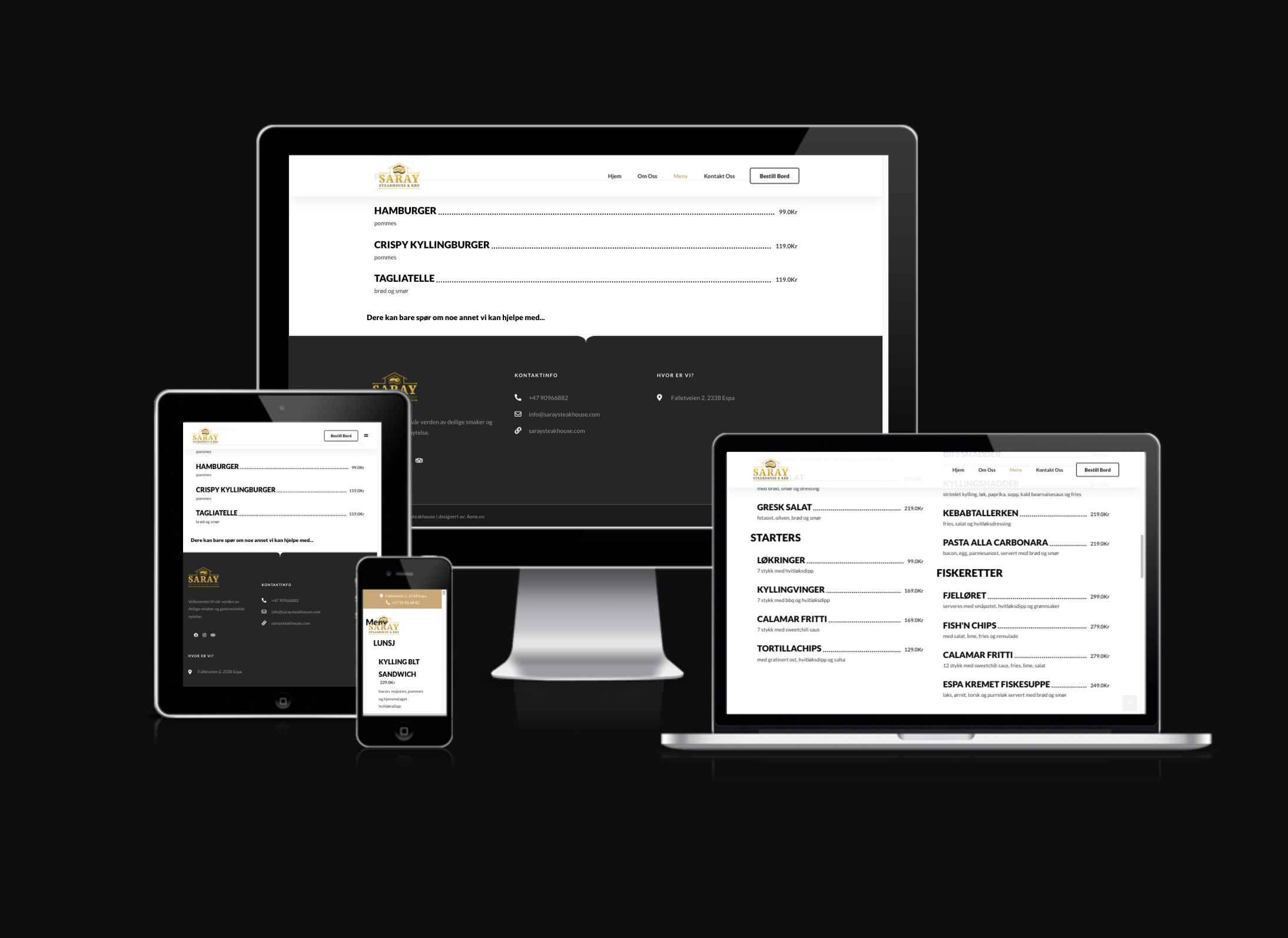 Saray Steakhouse Website
